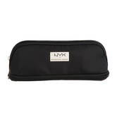 Black Small Double Zipper Τσάντα Μακιγιάζ