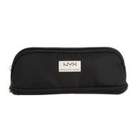 Black Small Double Zipper Τσάντα Μακιγιάζ