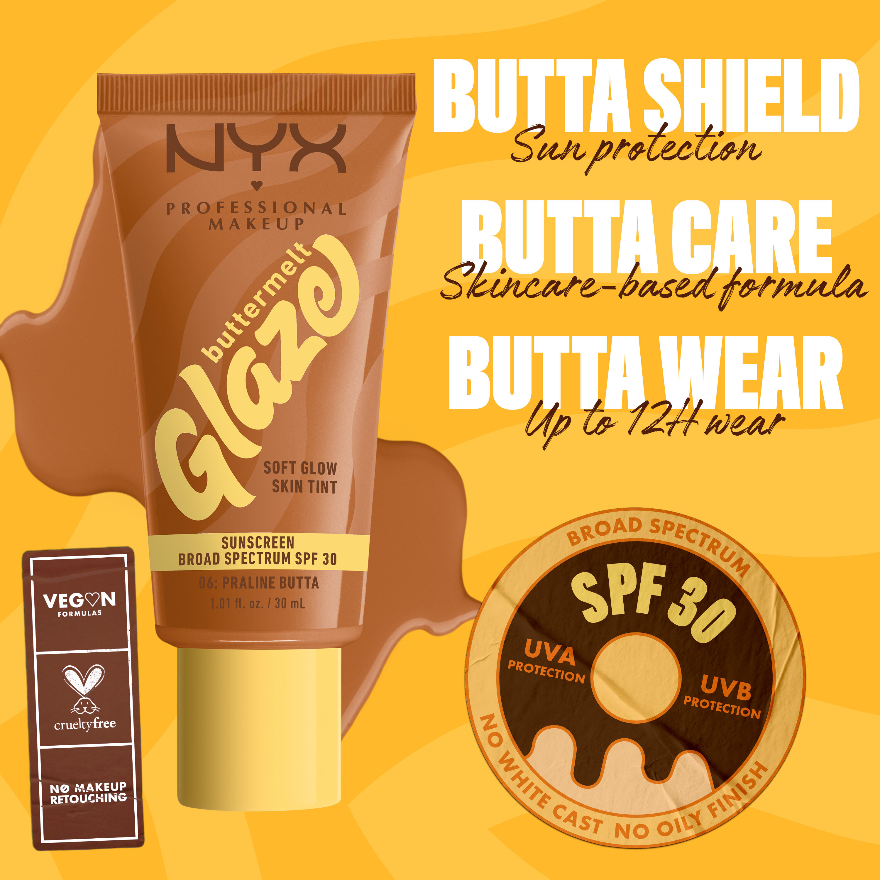 Buttermelt Glaze Soft Glow Skin Tint + SPF/FPS 30