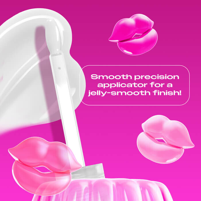 Jelly Job applicator close up highlighting the new spatula applicator for a jelly-smooth finish
