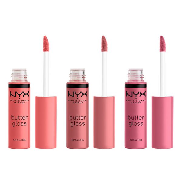 DIAMONDS & ICE, PLEASE BUTTER GLOSS LIP TRIO NYX PROFESSIONAL MAKEUP