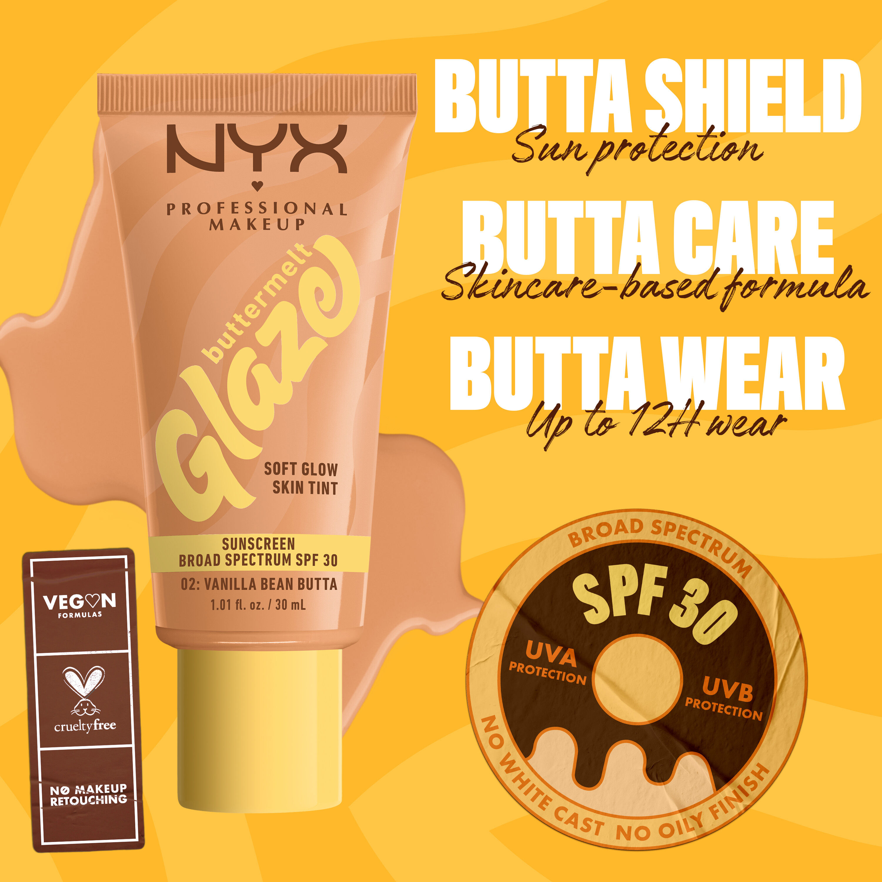 Buttermelt Glaze Soft Glow Skin Tint + SPF/FPS 30