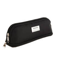 Black Small Double Zipper Τσάντα Μακιγιάζ