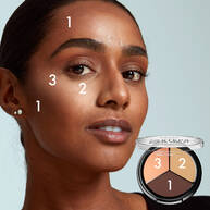 3 Steps to Sculpt Face Sculpting Παλέτα Highlighter