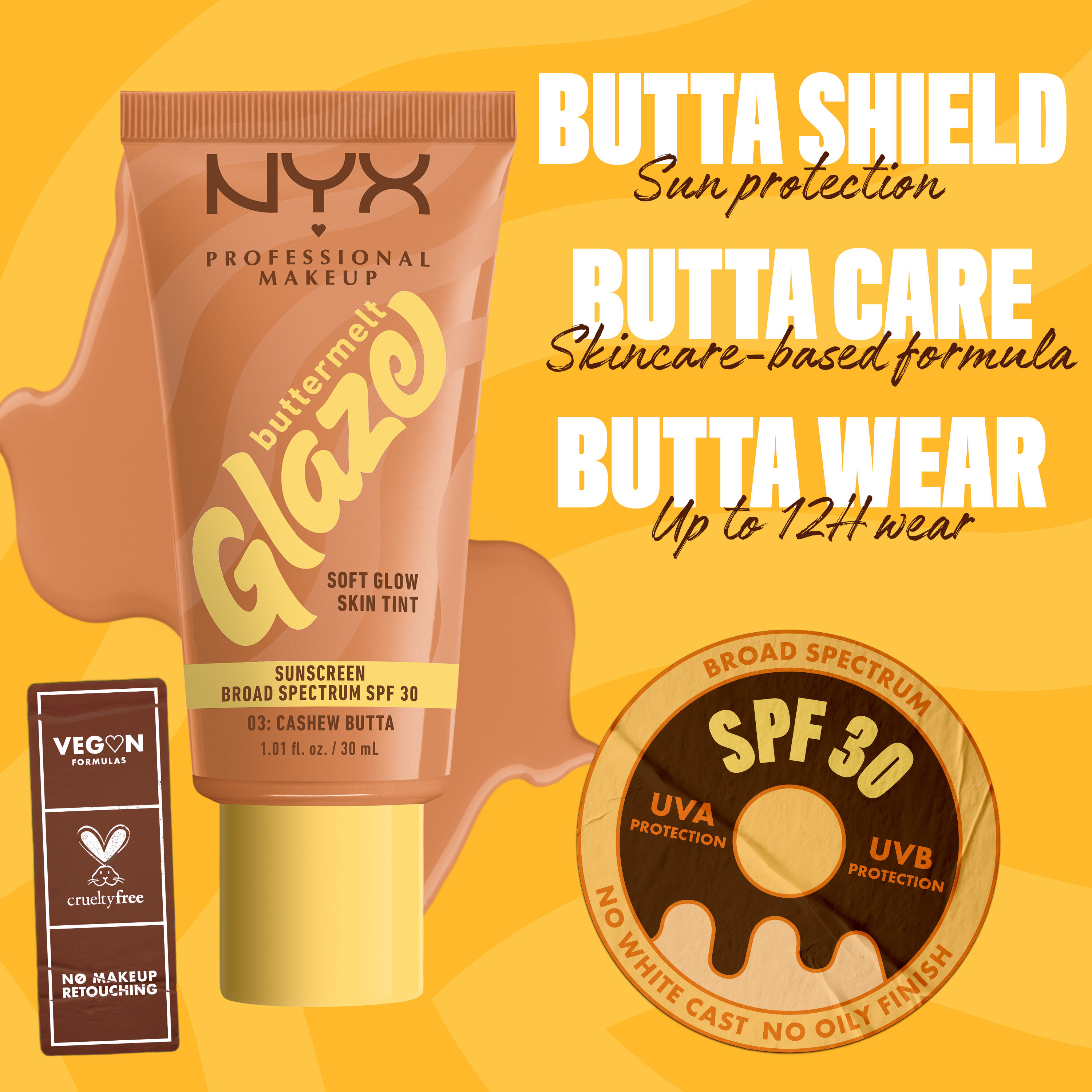 Buttermelt Glaze Soft Glow Skin Tint + SPF/FPS 30